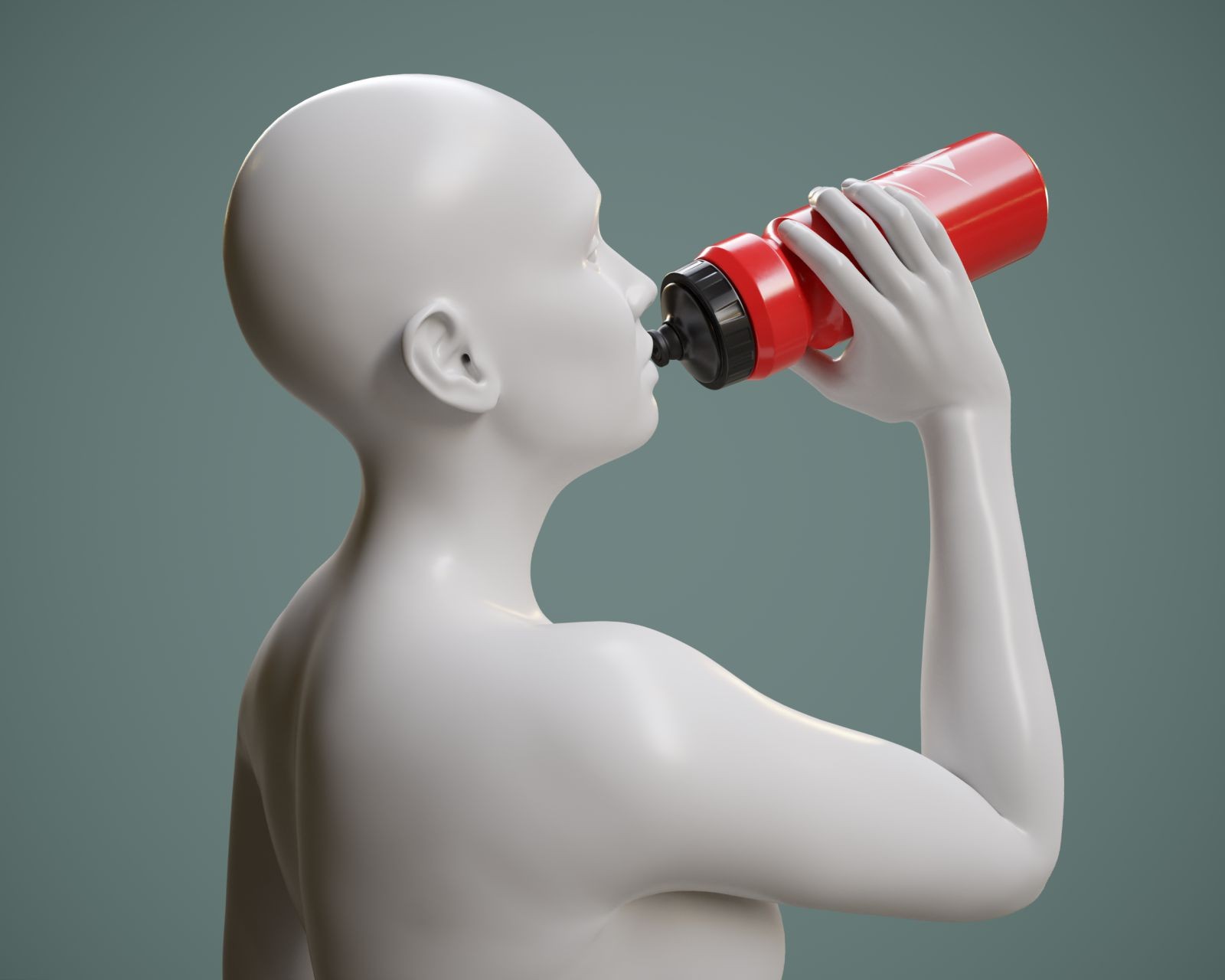Sports Water Bottle with Poses G9 by N/A