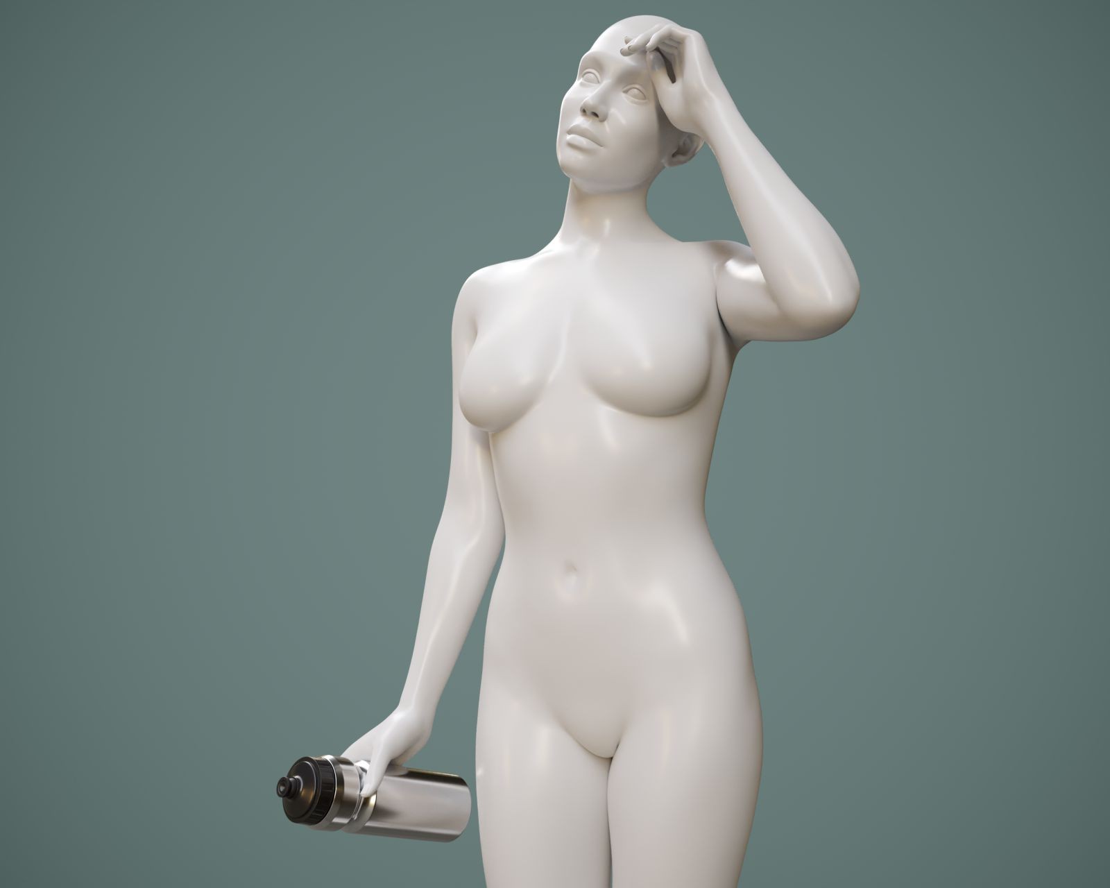 Sports Water Bottle with Poses G9 by N/A