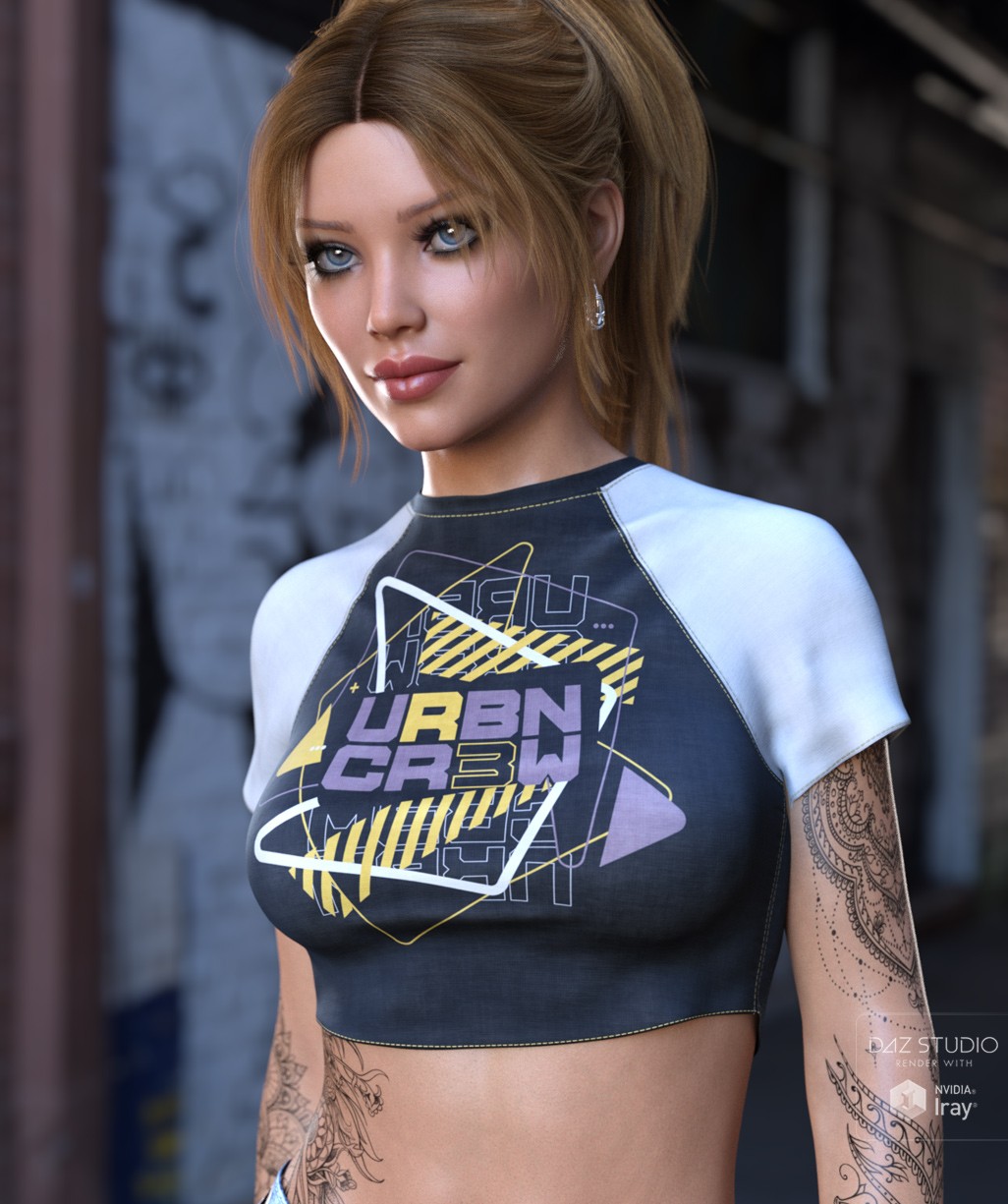 dForce Cropped Sport Tee by N/A