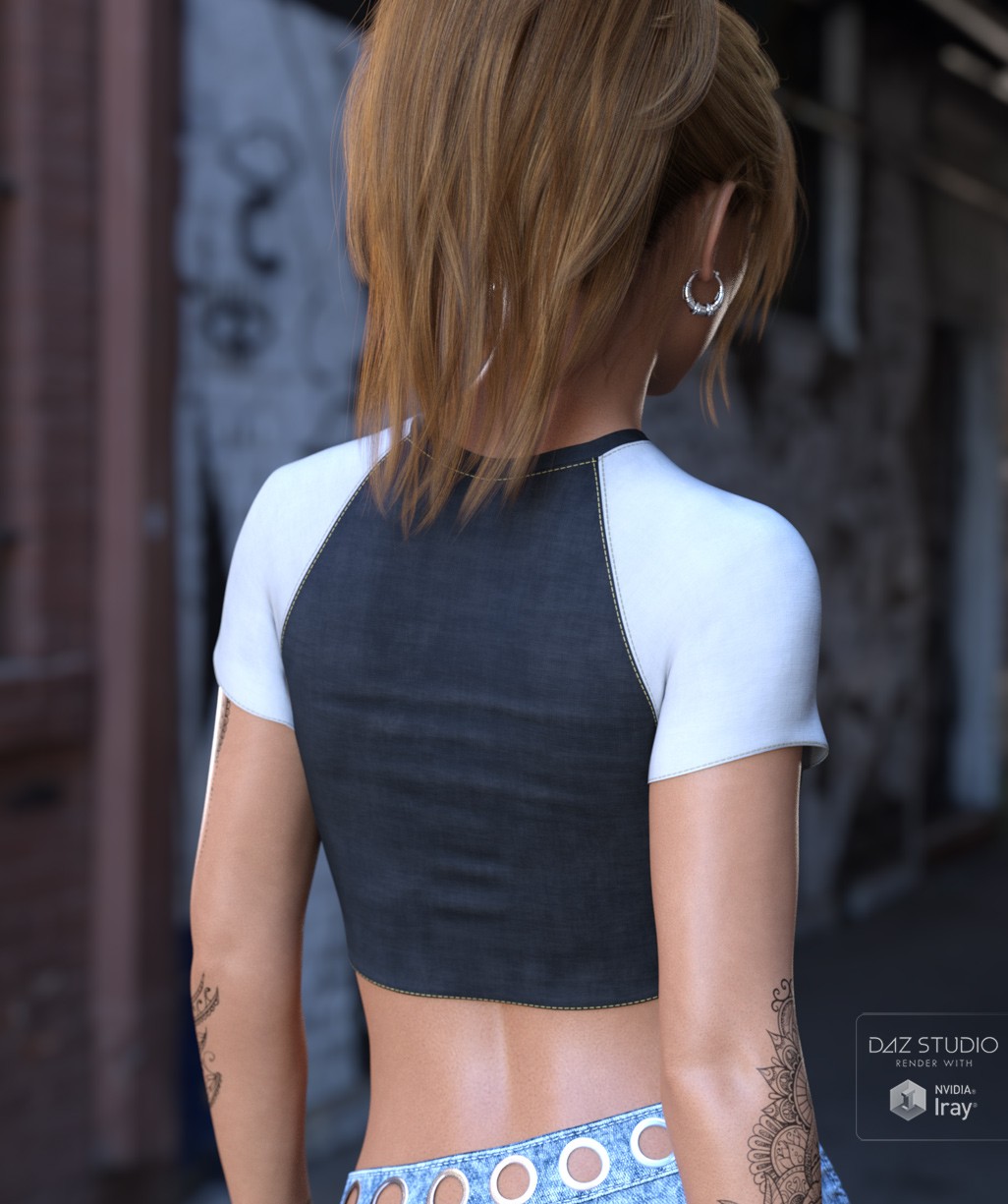 dForce Cropped Sport Tee by N/A