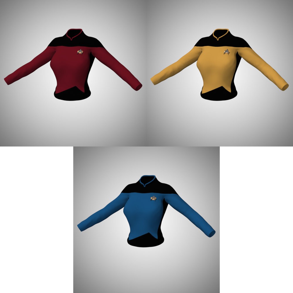 SFU TNG 2366 Outfit for La Femme 2 for Poser by N/A