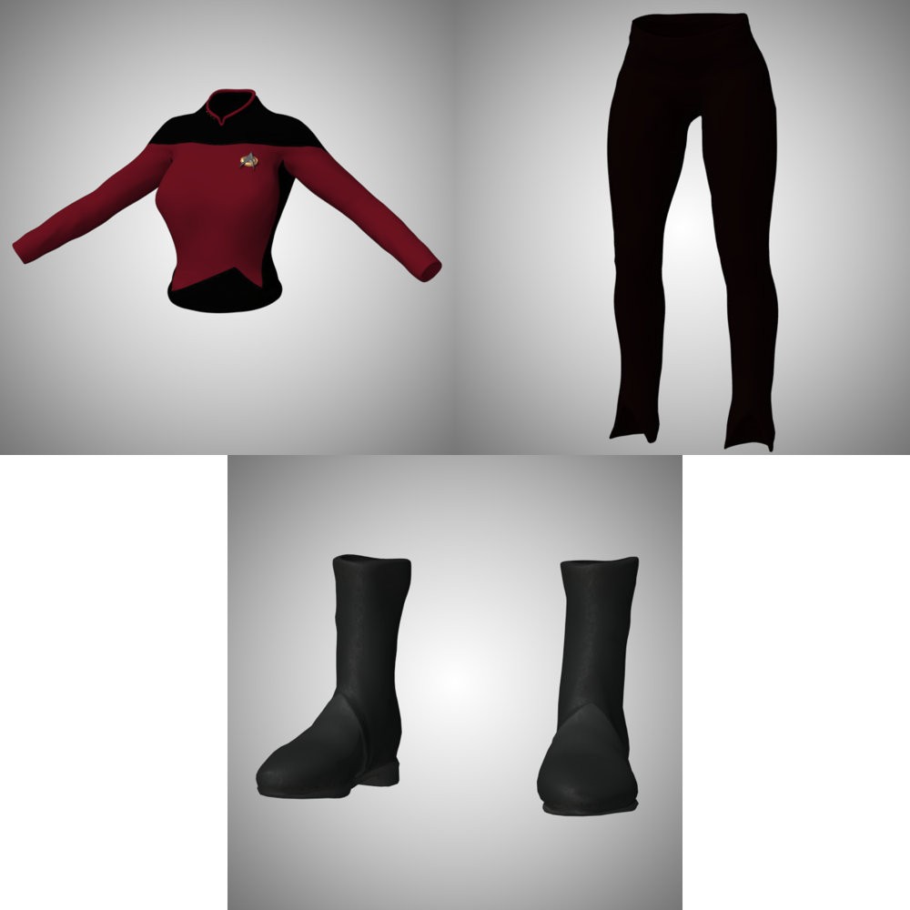 SFU TNG 2366 Outfit for La Femme 2 for Poser by N/A