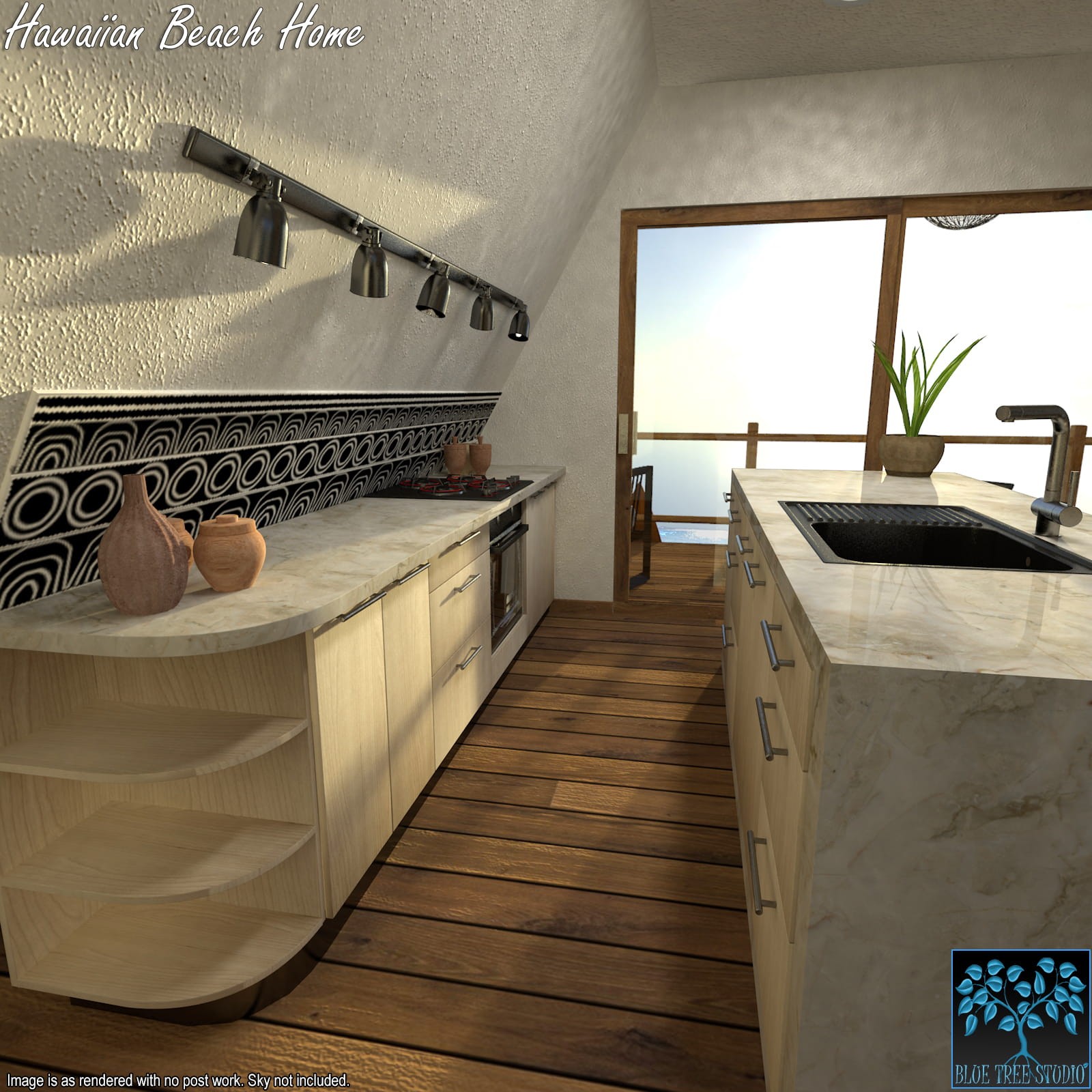 Hawaiian Beach Home for Daz by N/A