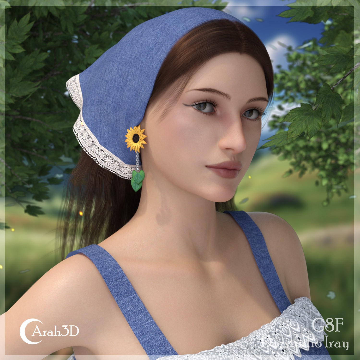 Arah3D Cottage Girl Hair for G8F and G9 by N/A