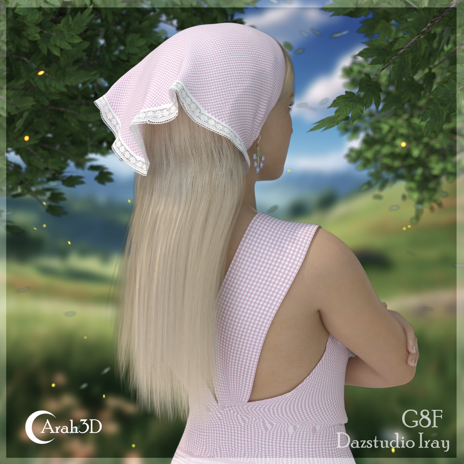 Arah3D Cottage Girl Hair for G8F and G9 by N/A