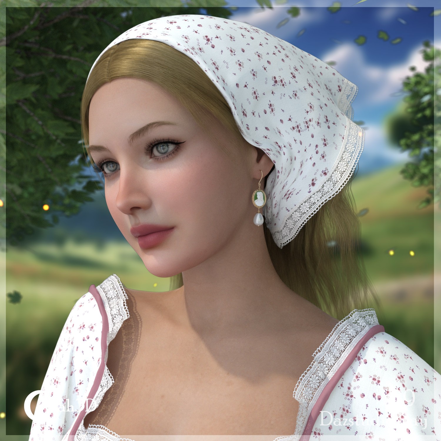 Arah3D Cottage Girl Hair for G8F and G9 by N/A