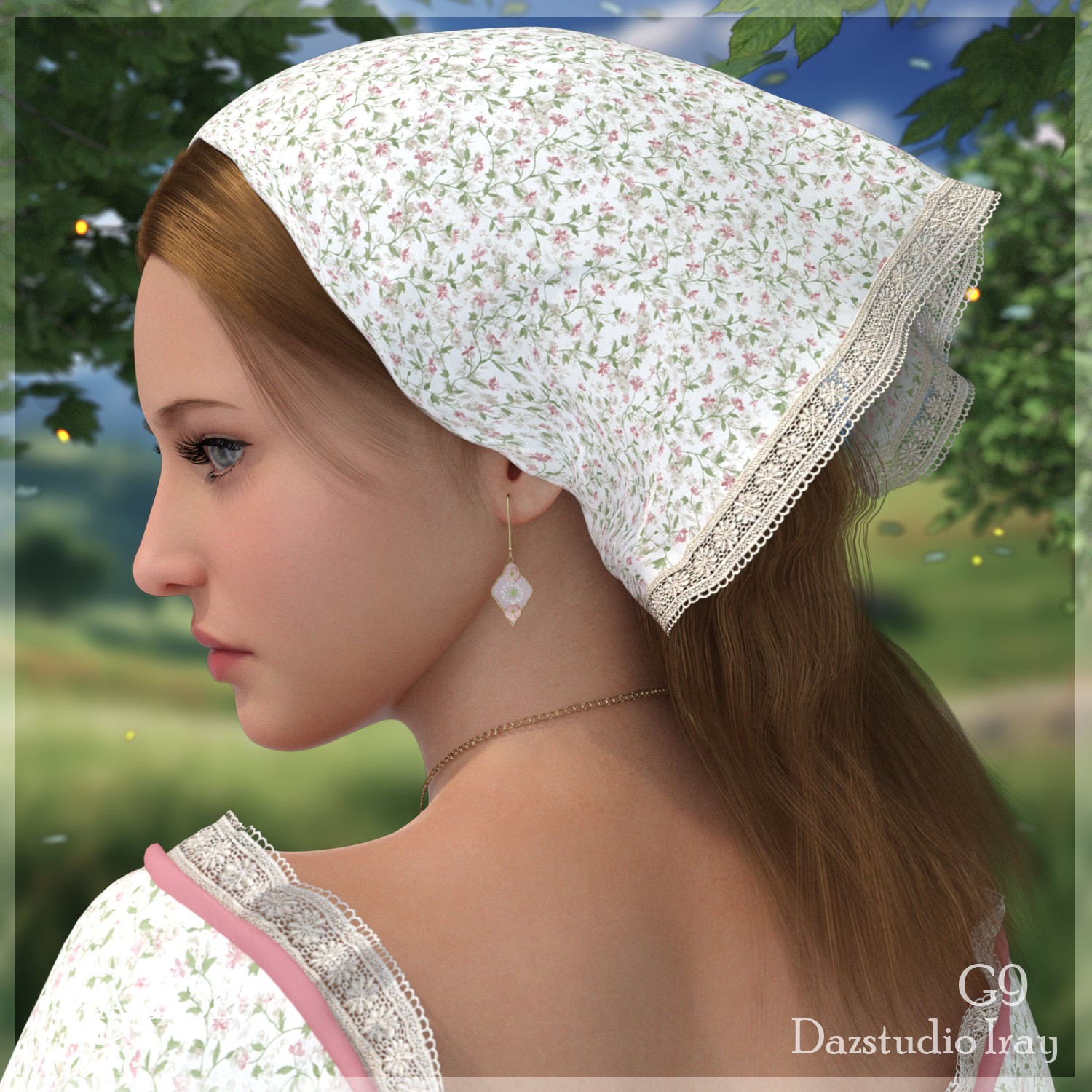 Arah3D Cottage Girl Hair for G8F and G9 by N/A