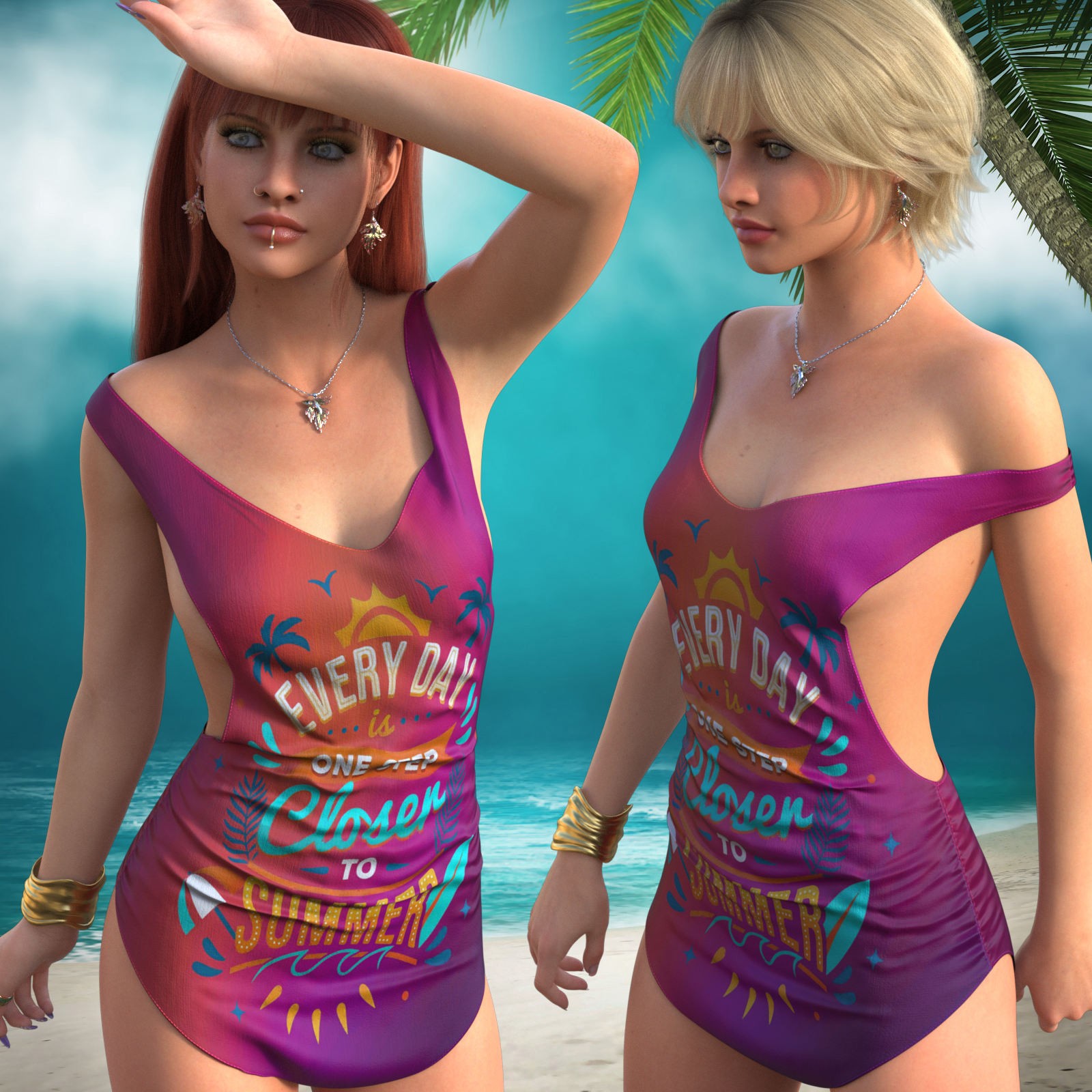 DA-Summer for dForce Mini Tank Dress G8FG8.1F G9 by Sveva by N/A