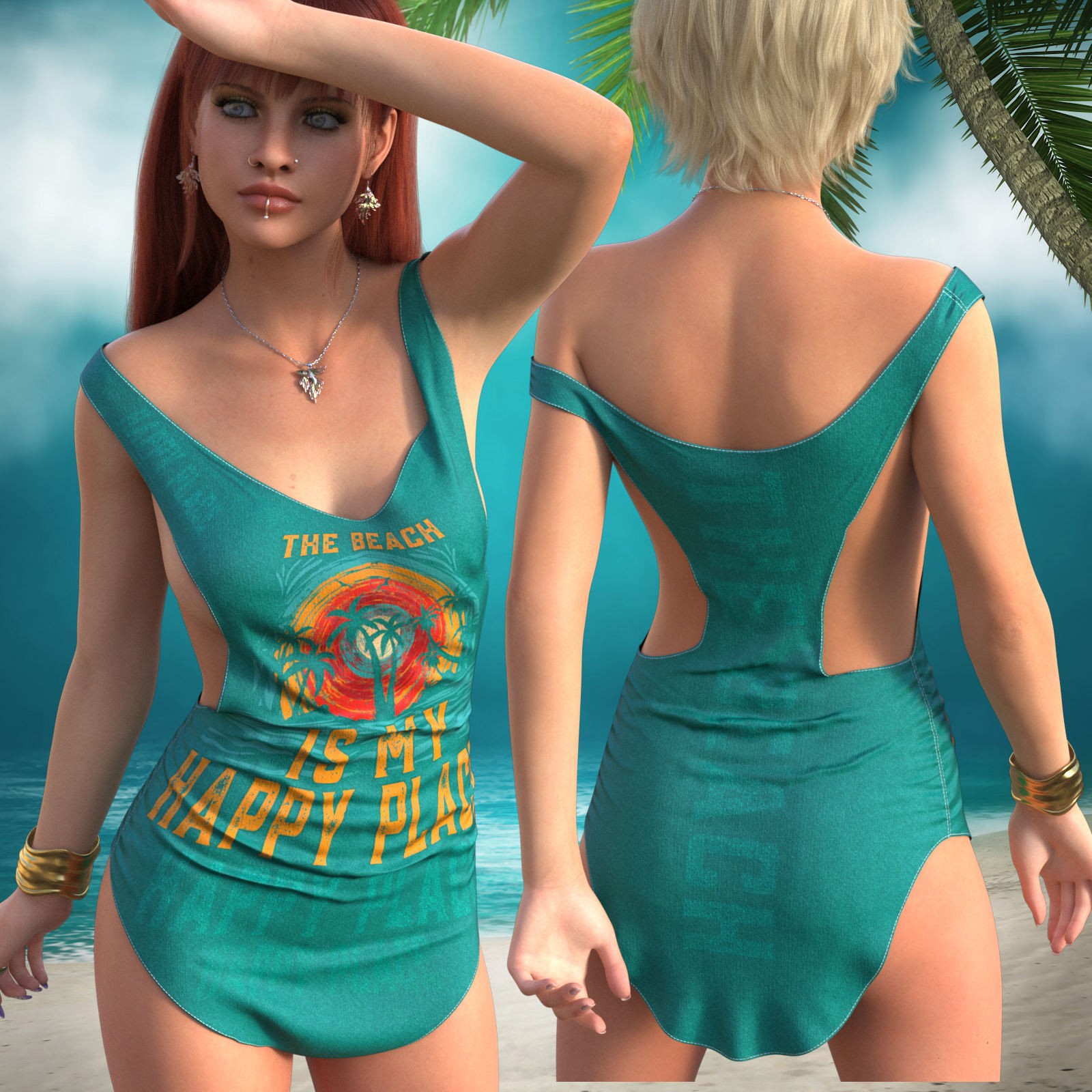 DA-Summer for dForce Mini Tank Dress G8FG8.1F G9 by Sveva by N/A