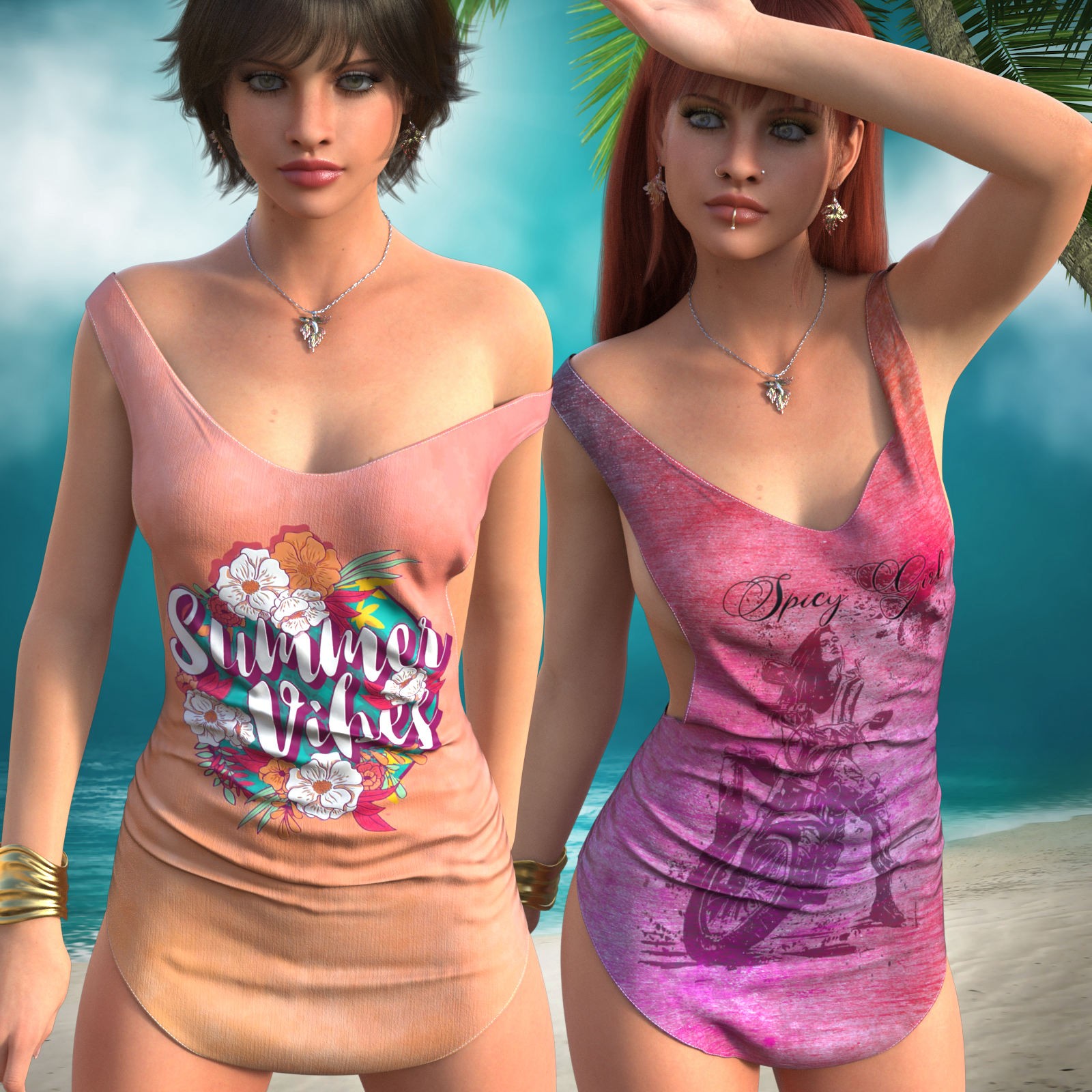 DA-Summer for dForce Mini Tank Dress G8FG8.1F G9 by Sveva by N/A