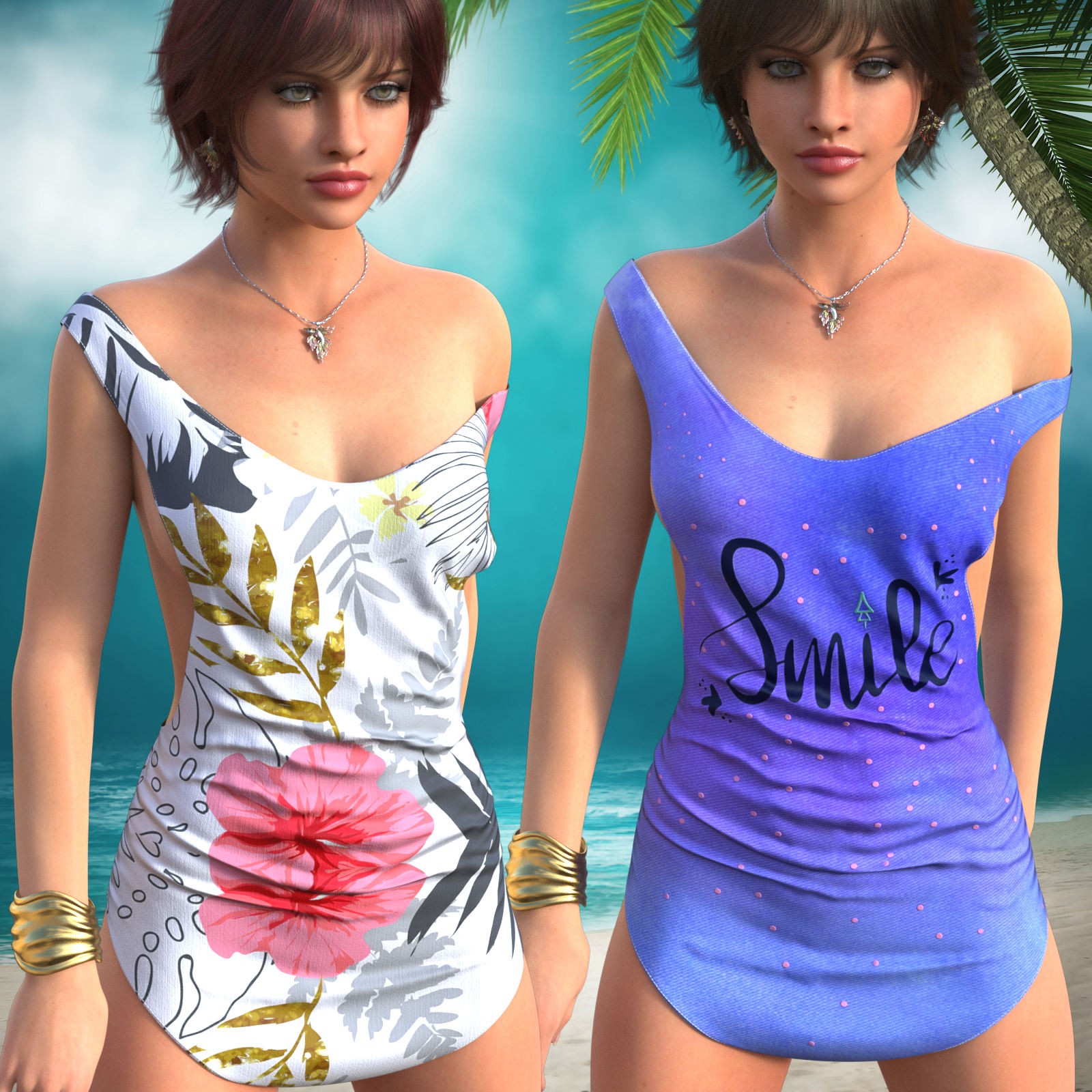 DA-Summer for dForce Mini Tank Dress G8FG8.1F G9 by Sveva by N/A