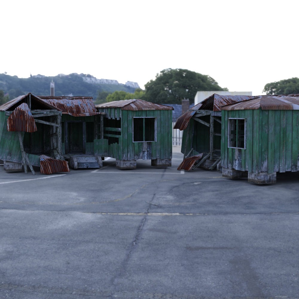 Shanty Town Buildings 1: Set 1 for DAZ Studio by N/A