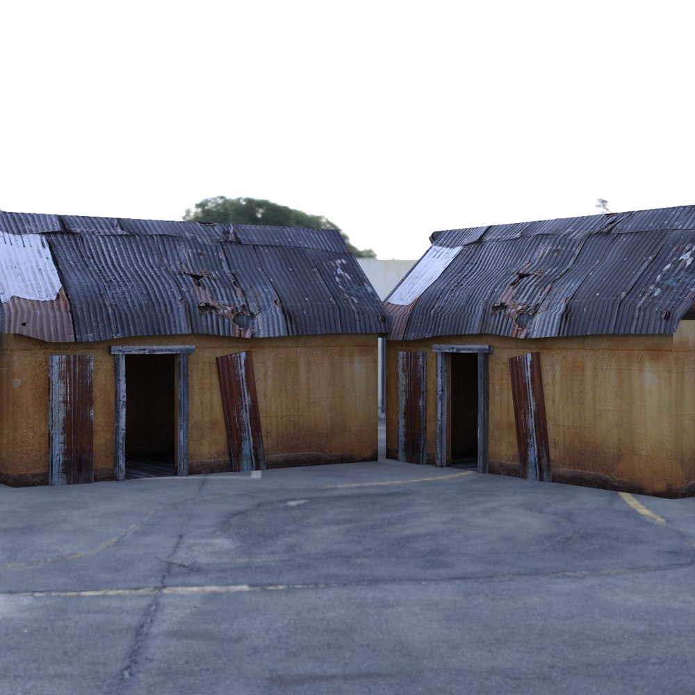 Shanty Town Buildings 1: Set 1 for DAZ Studio by N/A
