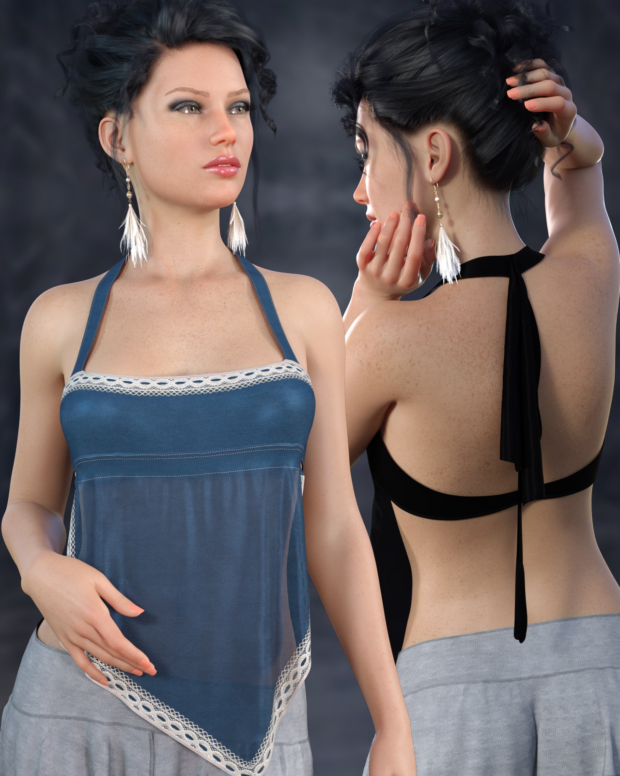 dforce - Mirage Halter Top - Genesis 8 by N/A
