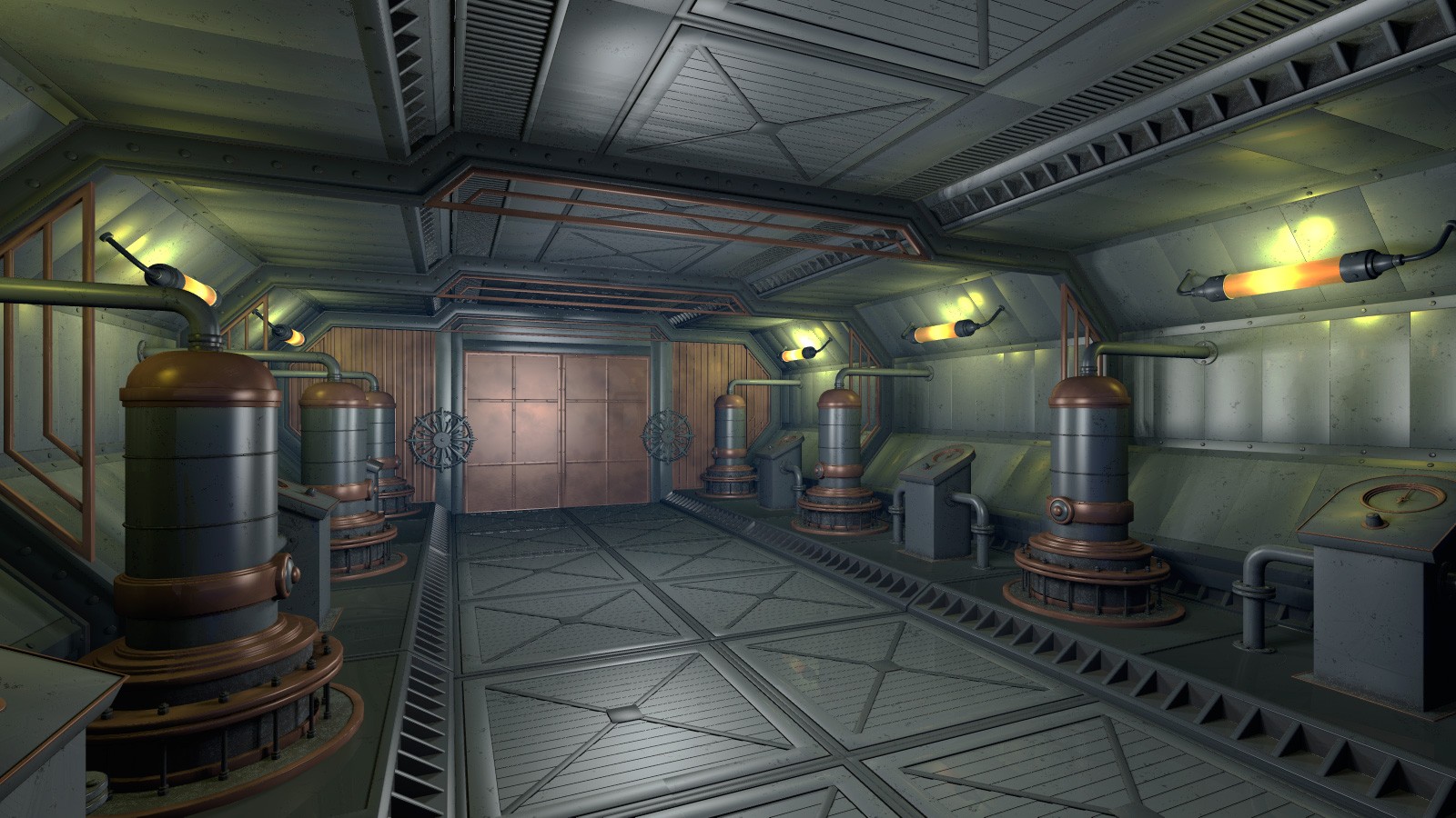 Steampunk Hall Kit for Daz Studio by N/A