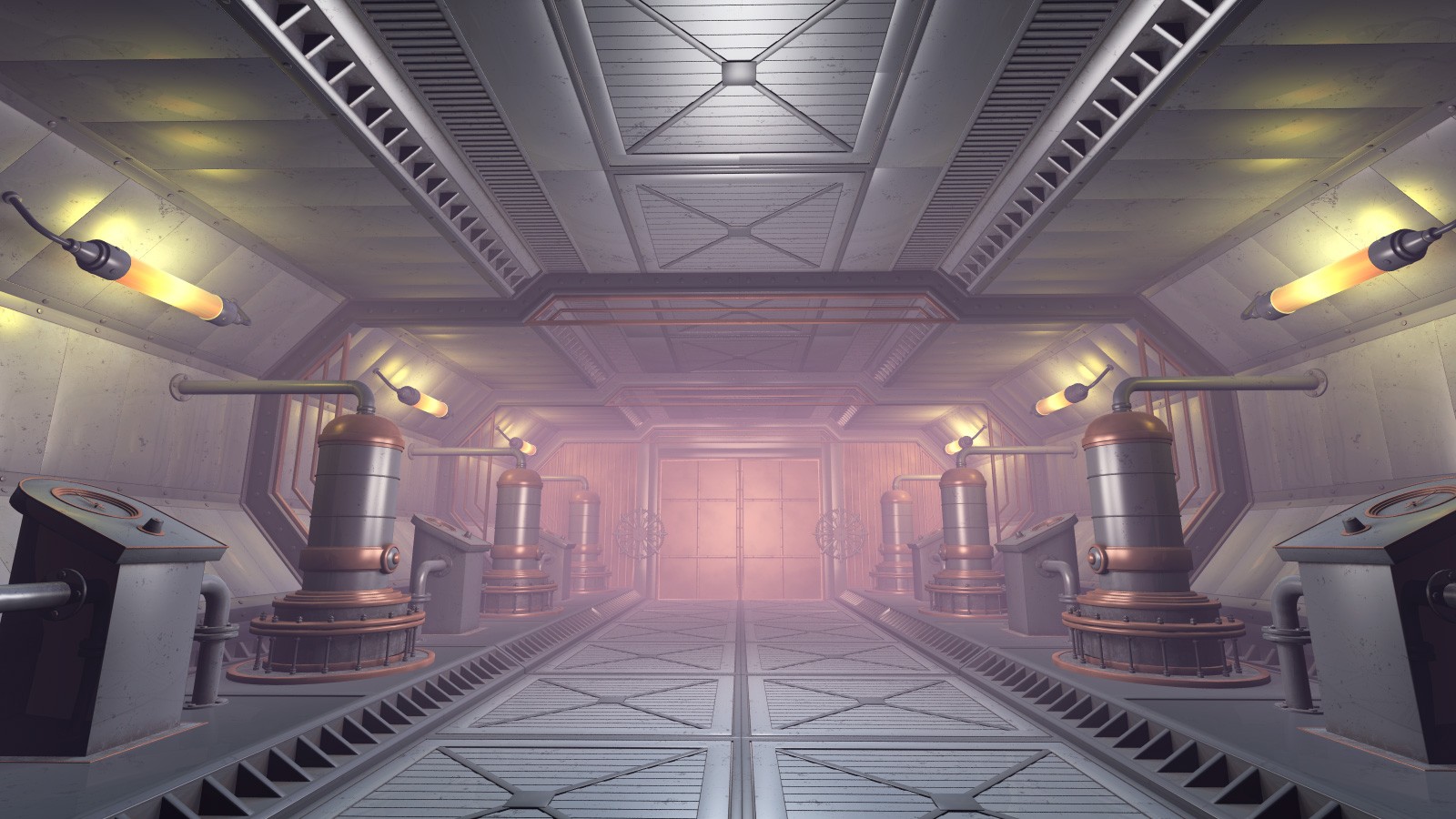 Steampunk Hall Kit for Poser by N/A