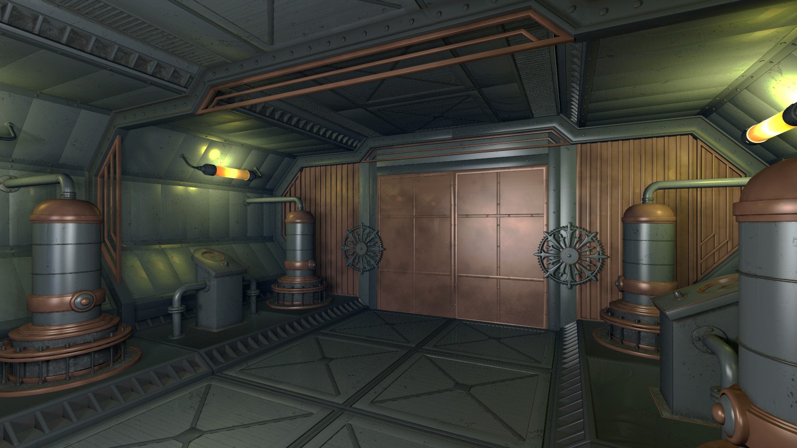 Steampunk Hall Kit for Poser by N/A