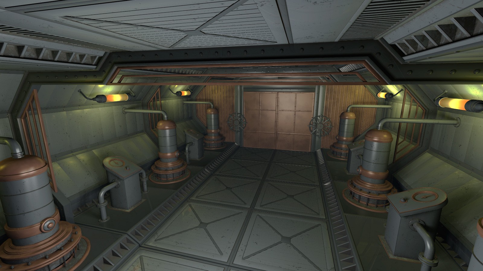 Steampunk Hall Kit for Poser by N/A