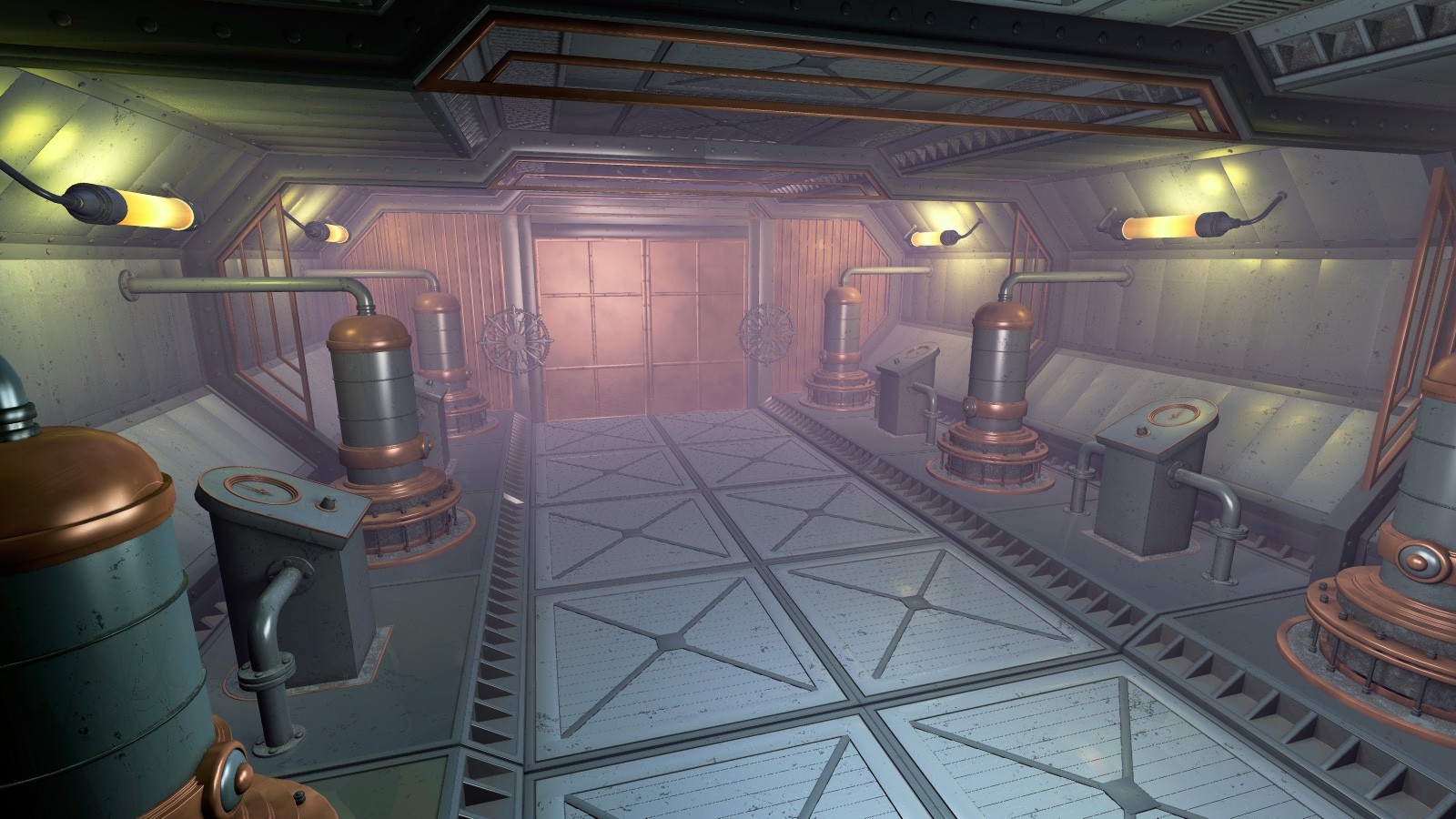 Steampunk Hall Kit for Poser by N/A