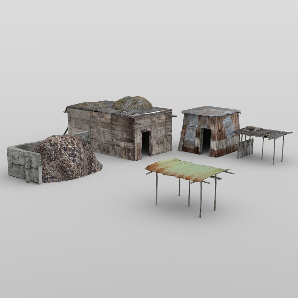 Shanty Town Buildings 1: Set 2 for DAZ Studio by N/A