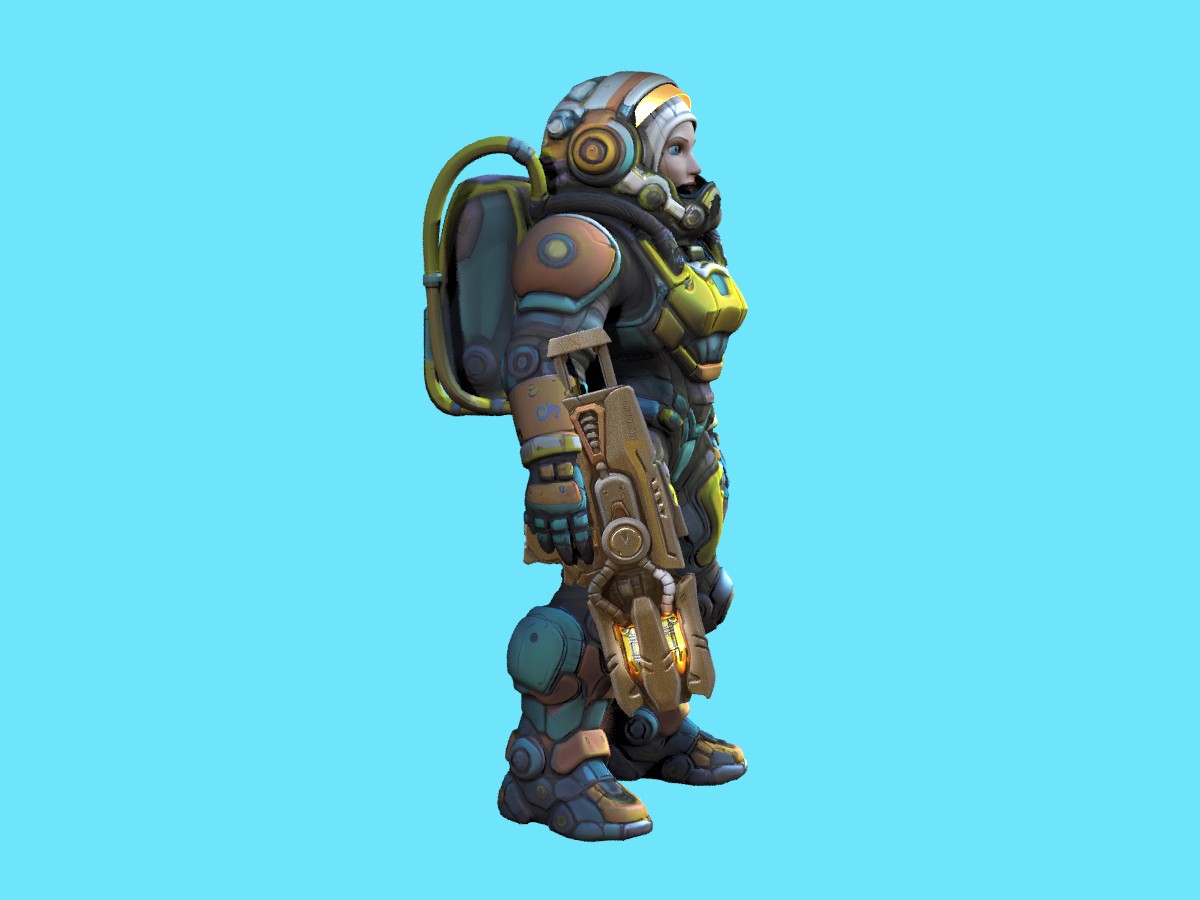 R-9 Female Astronaut by N/A