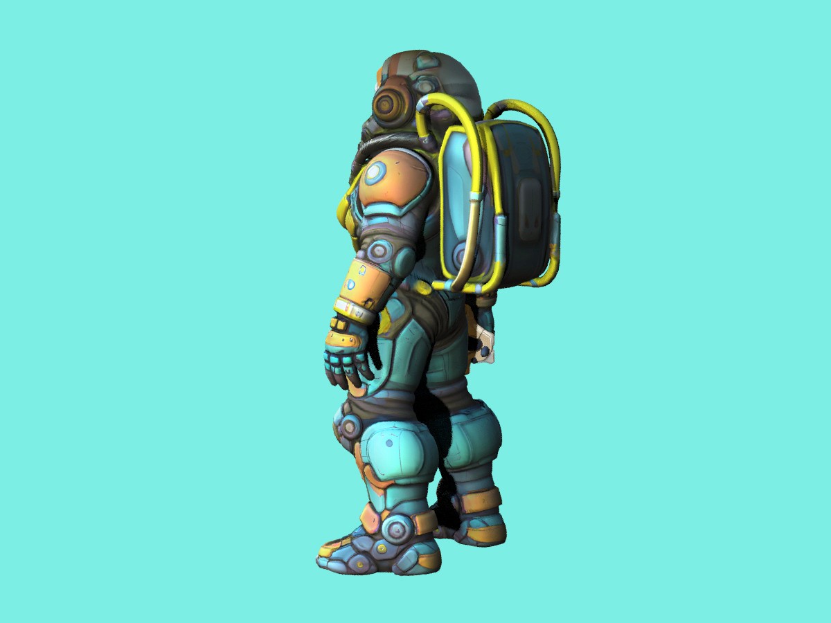 R-9 Female Astronaut by N/A