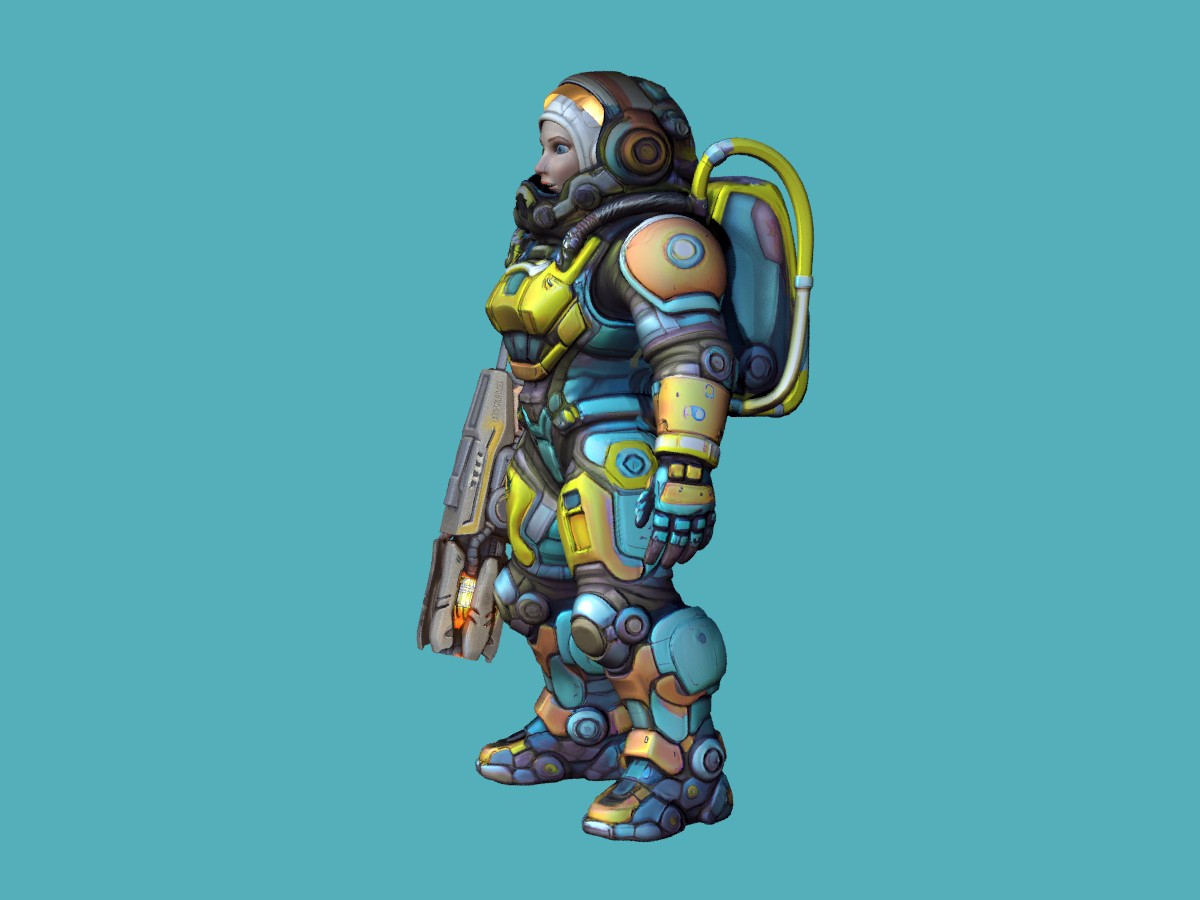 R-9 Female Astronaut by N/A