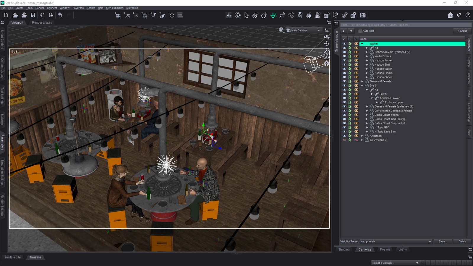 Scene Manager for DAZ Studio 4.x by N/A