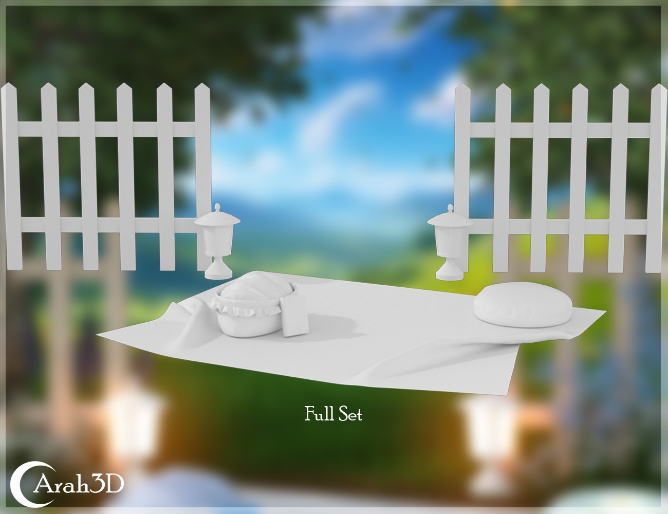 Arah3D Cottage Girl Props and Poses for G8F and G9 by N/A