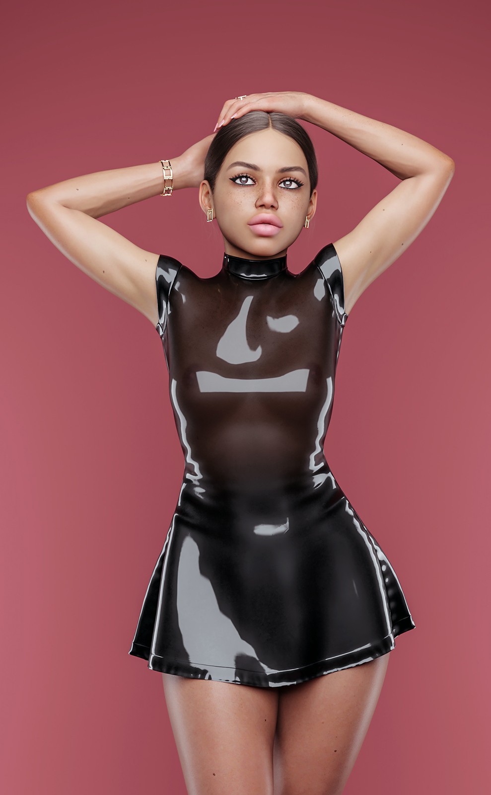 dForce Pinup Style Dress G8-8.1F by N/A