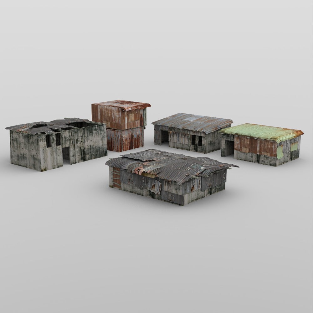 Shanty Town Buildings 1: Set 3 for DAZ Studio by N/A