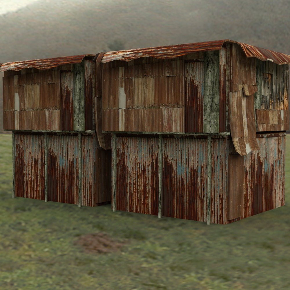Shanty Town Buildings 1: Set 3 for DAZ Studio by N/A