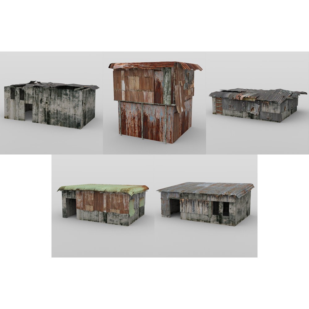 Shanty Town Buildings 1: Set 3 for DAZ Studio by N/A