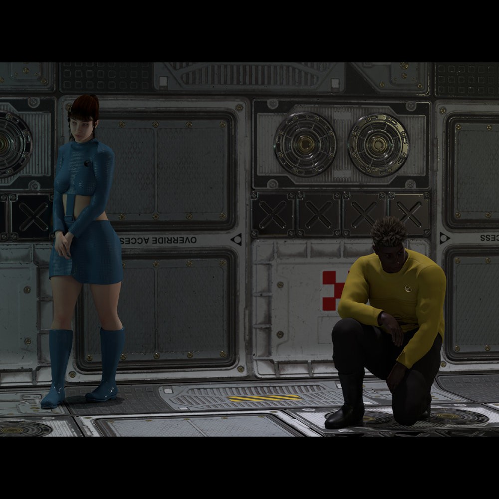 Space Fleet Uniform for LF2 and LH2 for Poser by N/A