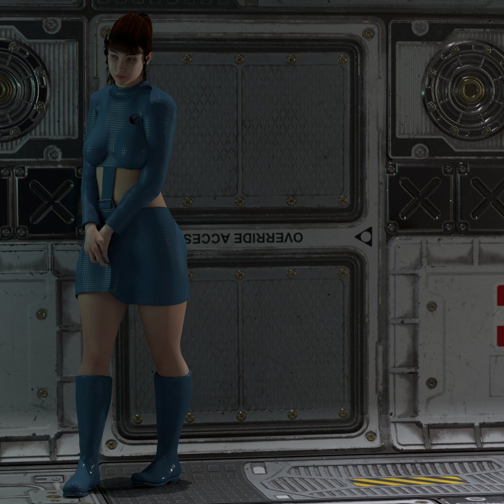 Space Fleet Uniform for LF2 and LH2 for Poser by N/A