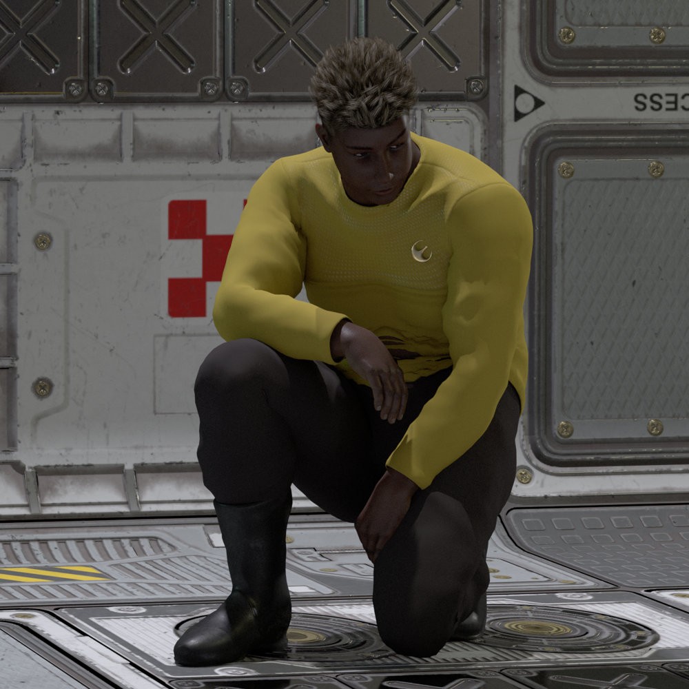 Space Fleet Uniform for LF2 and LH2 for Poser by N/A