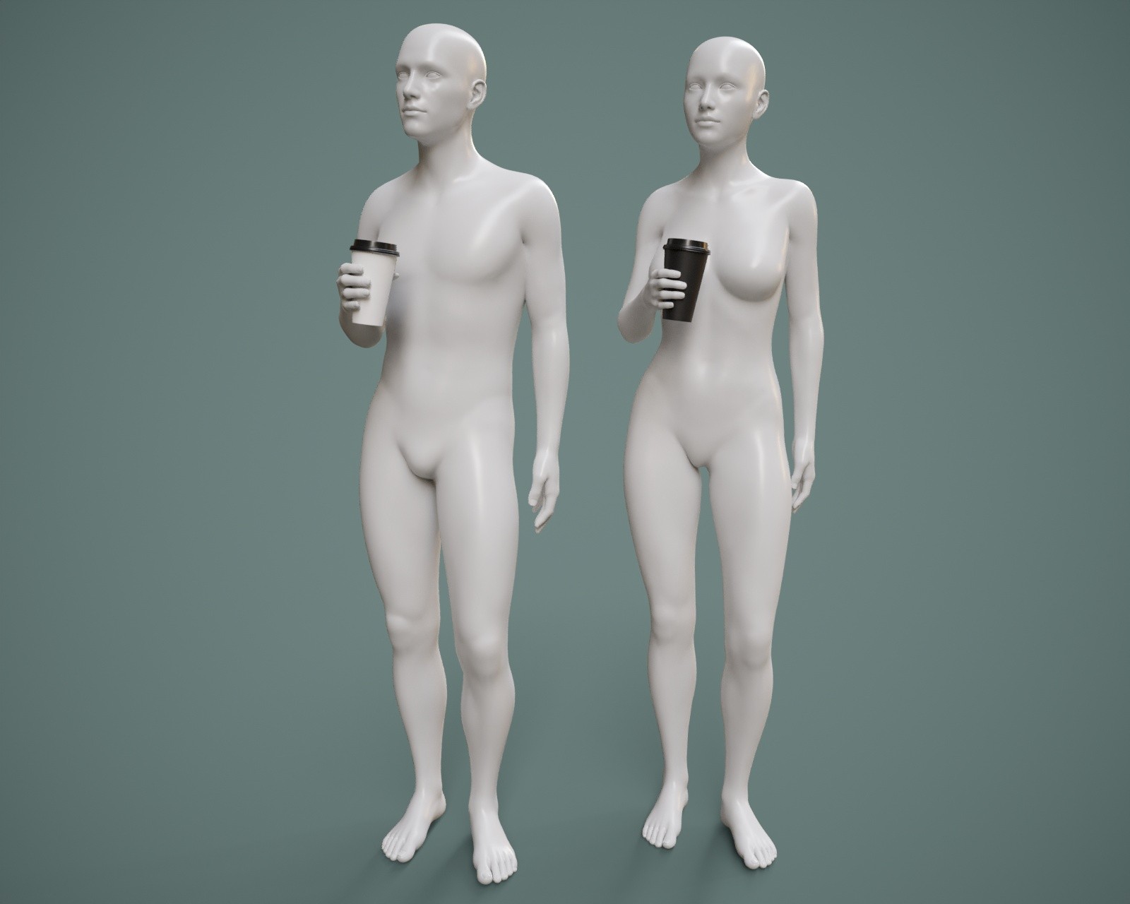 Coffee To Go Paper Cup with Poses G8FM G9 by N/A