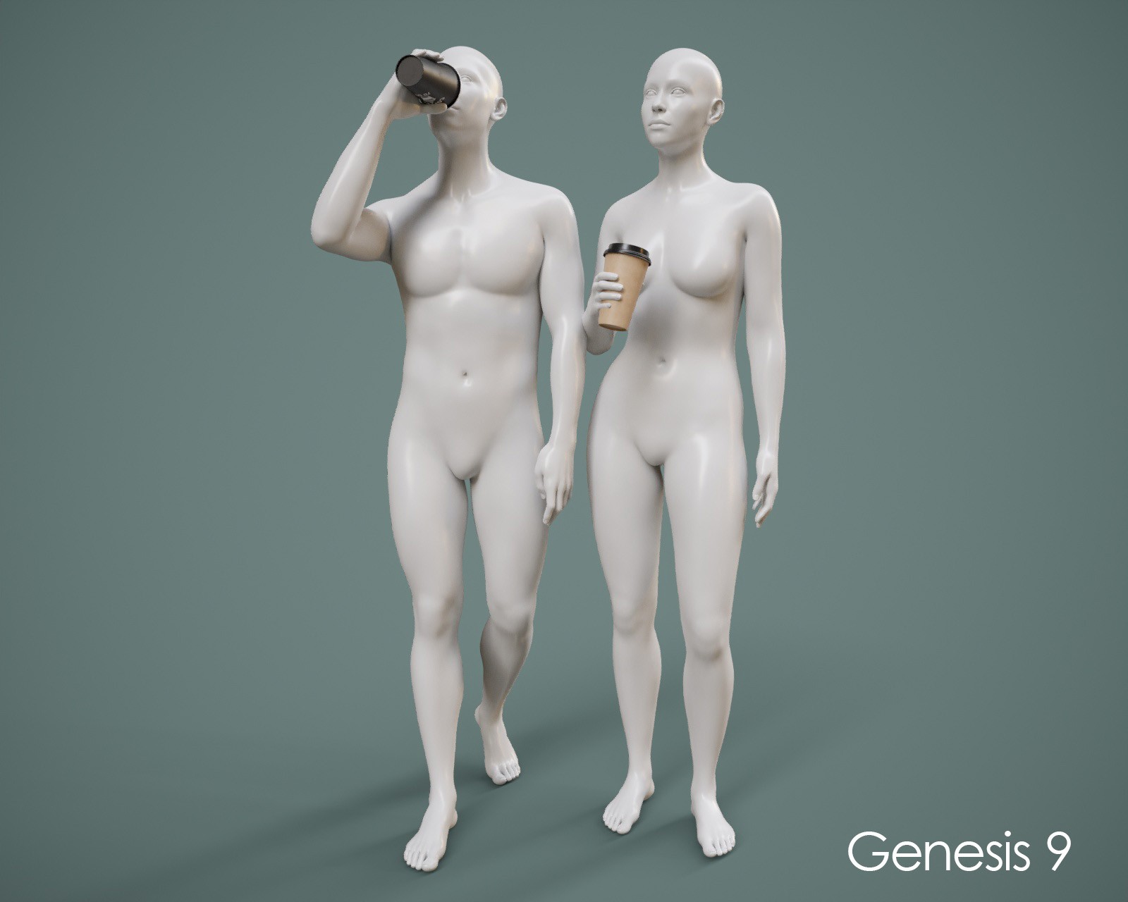 Coffee To Go Paper Cup with Poses G8FM G9 by N/A