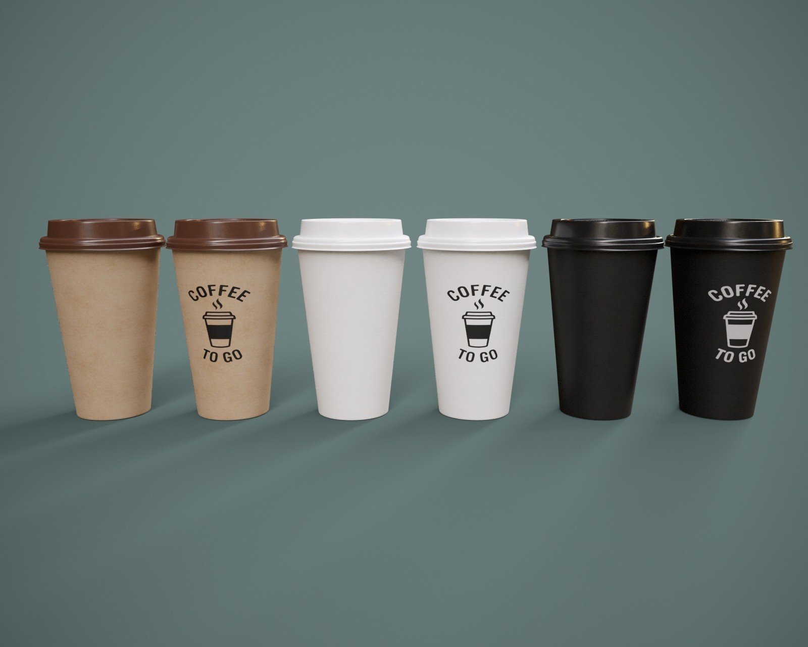 Coffee To Go Paper Cup with Poses G8FM G9 by N/A