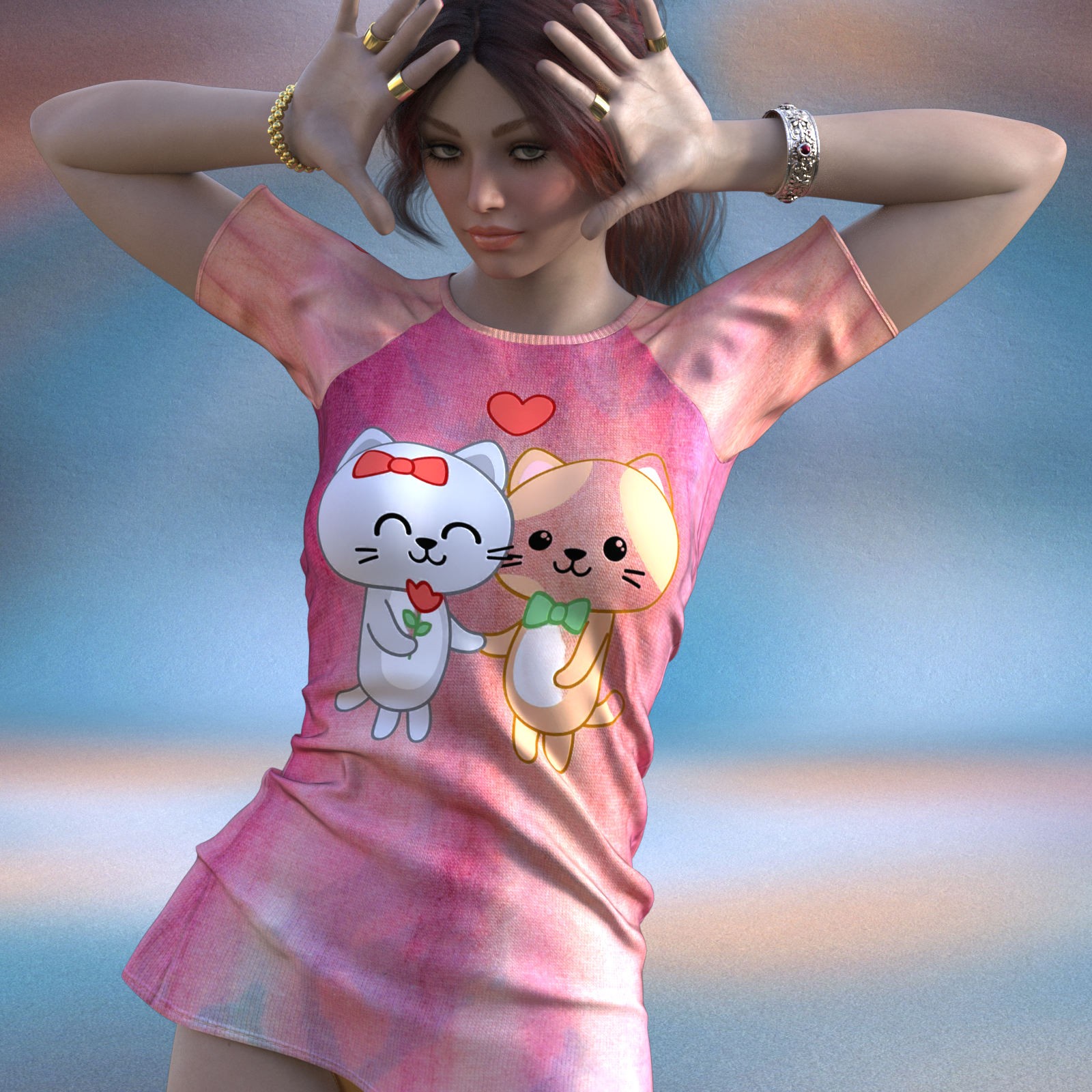 DA-SweetHeart for dForce Extra Long TShirt Genesis8-8.1F-G9 by lilflame by N/A