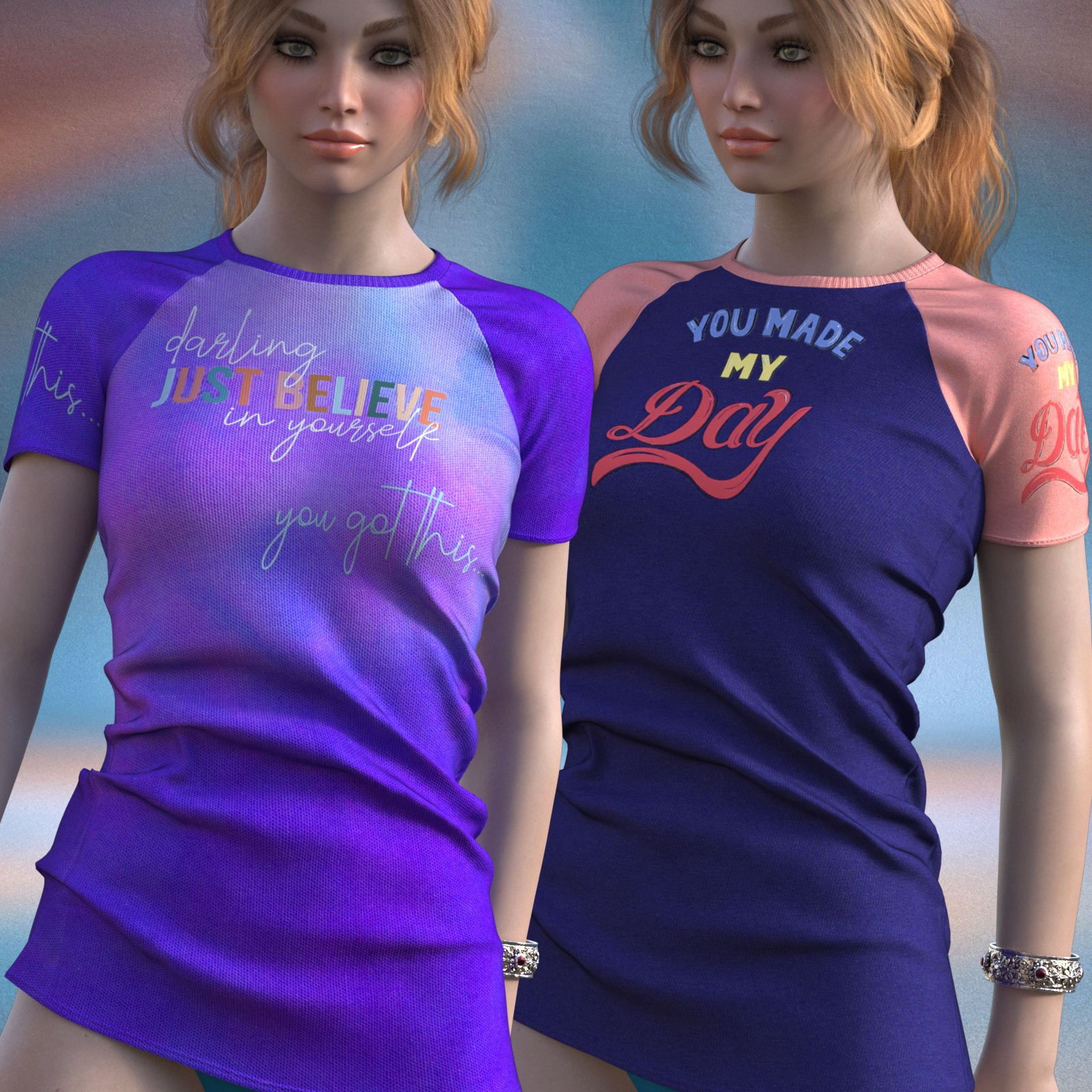 DA-SweetHeart for dForce Extra Long TShirt Genesis8-8.1F-G9 by lilflame by N/A