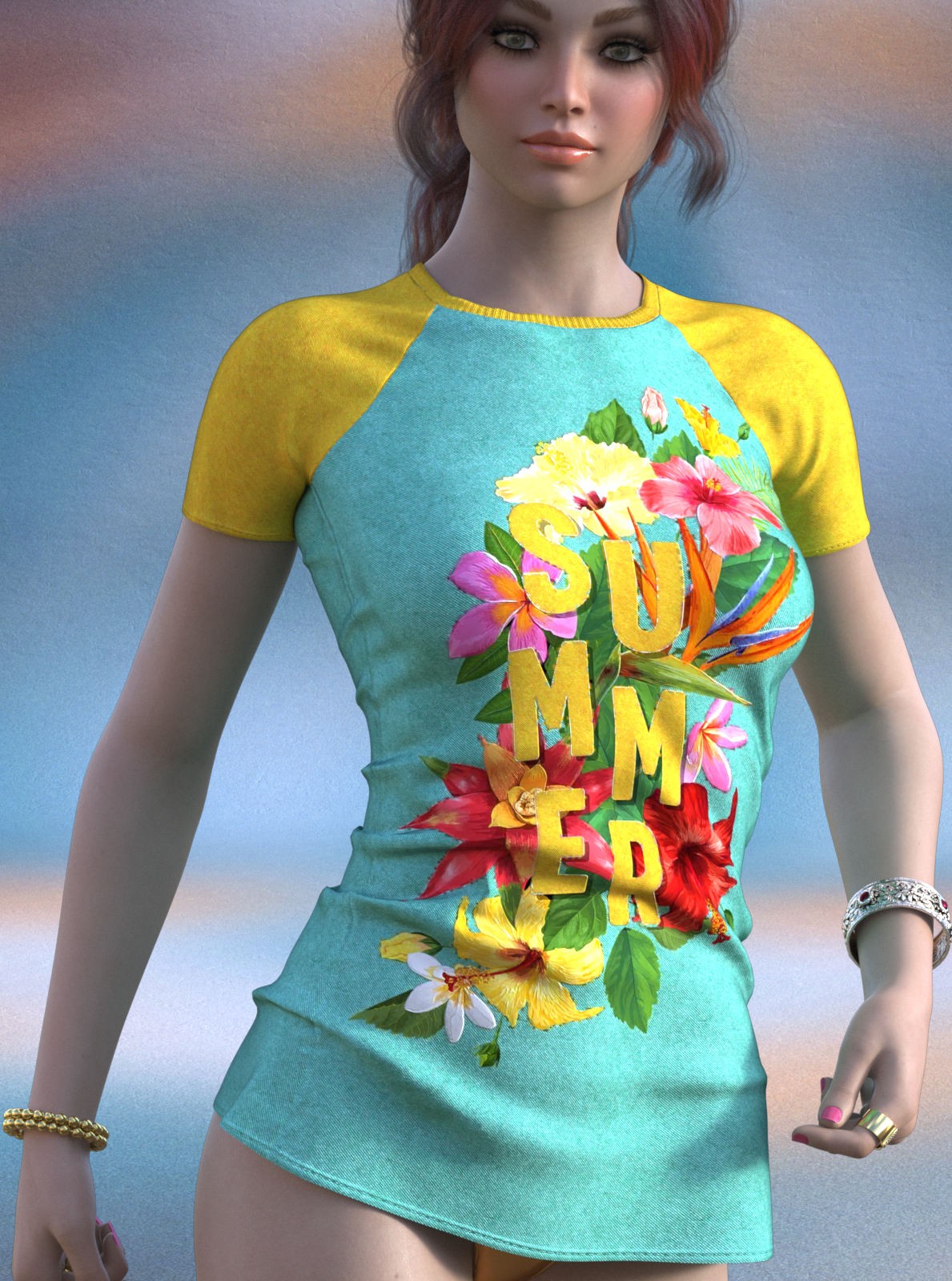 DA-SweetHeart for dForce Extra Long TShirt Genesis8-8.1F-G9 by lilflame by N/A