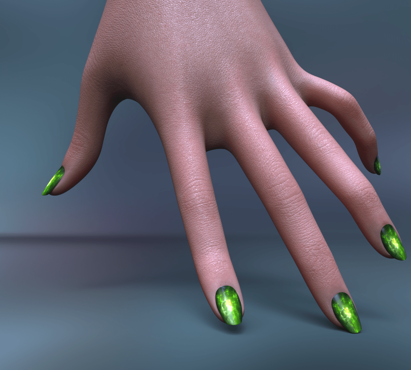 Mythic Worlds Nails Galaxy For Genesis 9 female by N/A