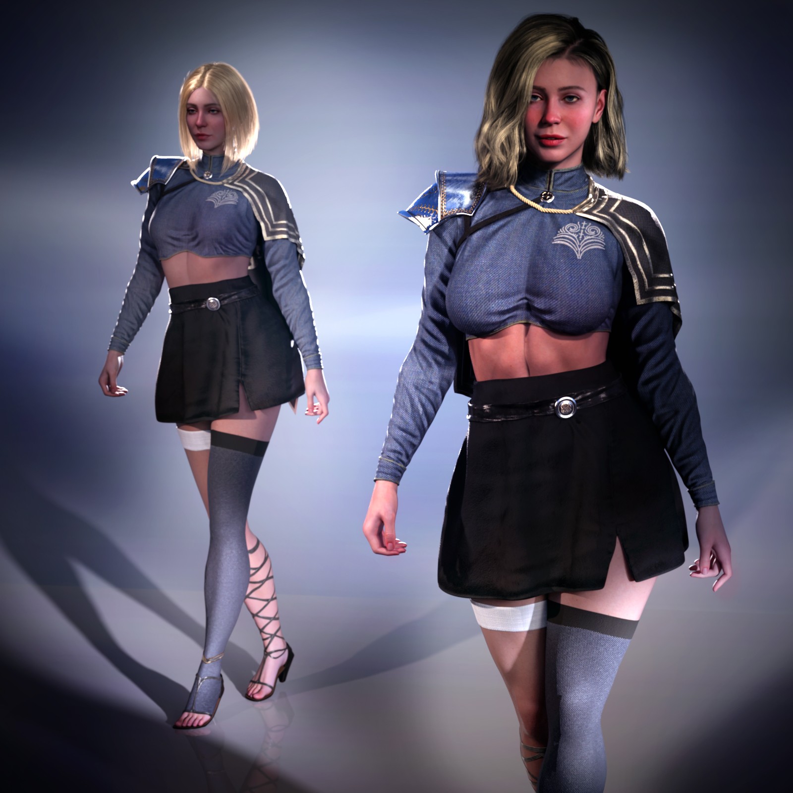 Stellar Officer Outfit for Genesis 8.1 Female and Genesis 9 by N/A