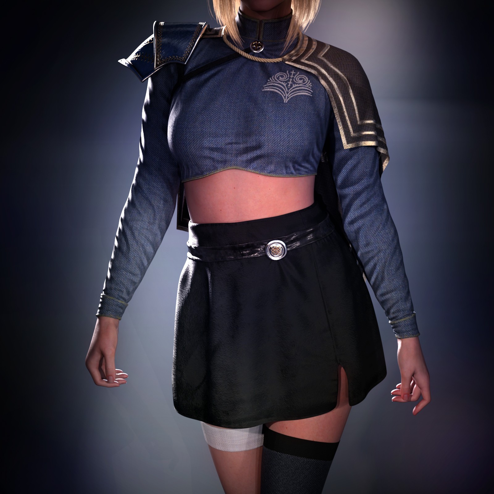 Stellar Officer Outfit for Genesis 8.1 Female and Genesis 9 by N/A
