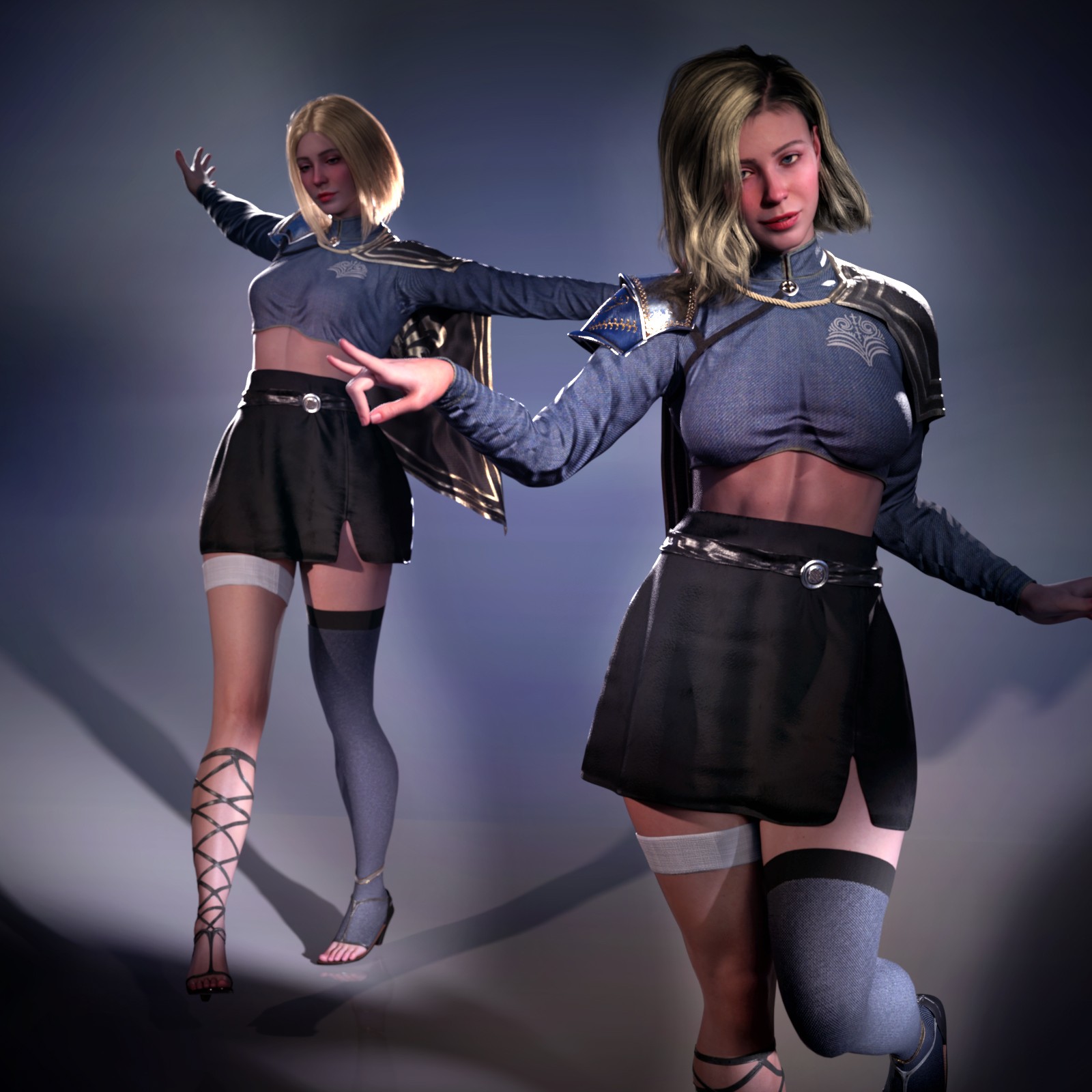 Stellar Officer Outfit for Genesis 8.1 Female and Genesis 9 by N/A