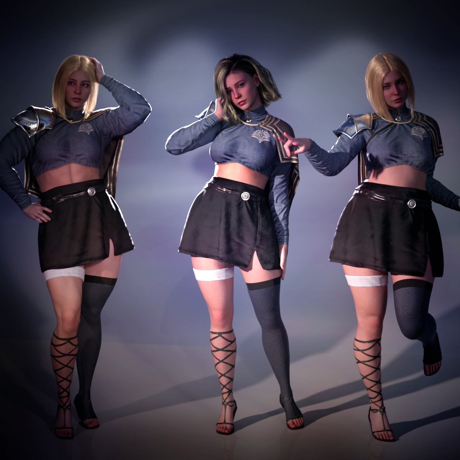 Stellar Officer Outfit for Genesis 8.1 Female and Genesis 9 by N/A