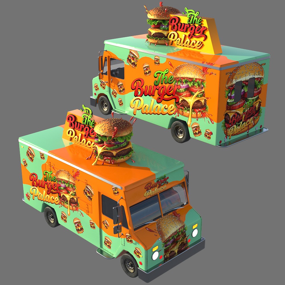 Food Truck Collection for Daz Studio by N/A