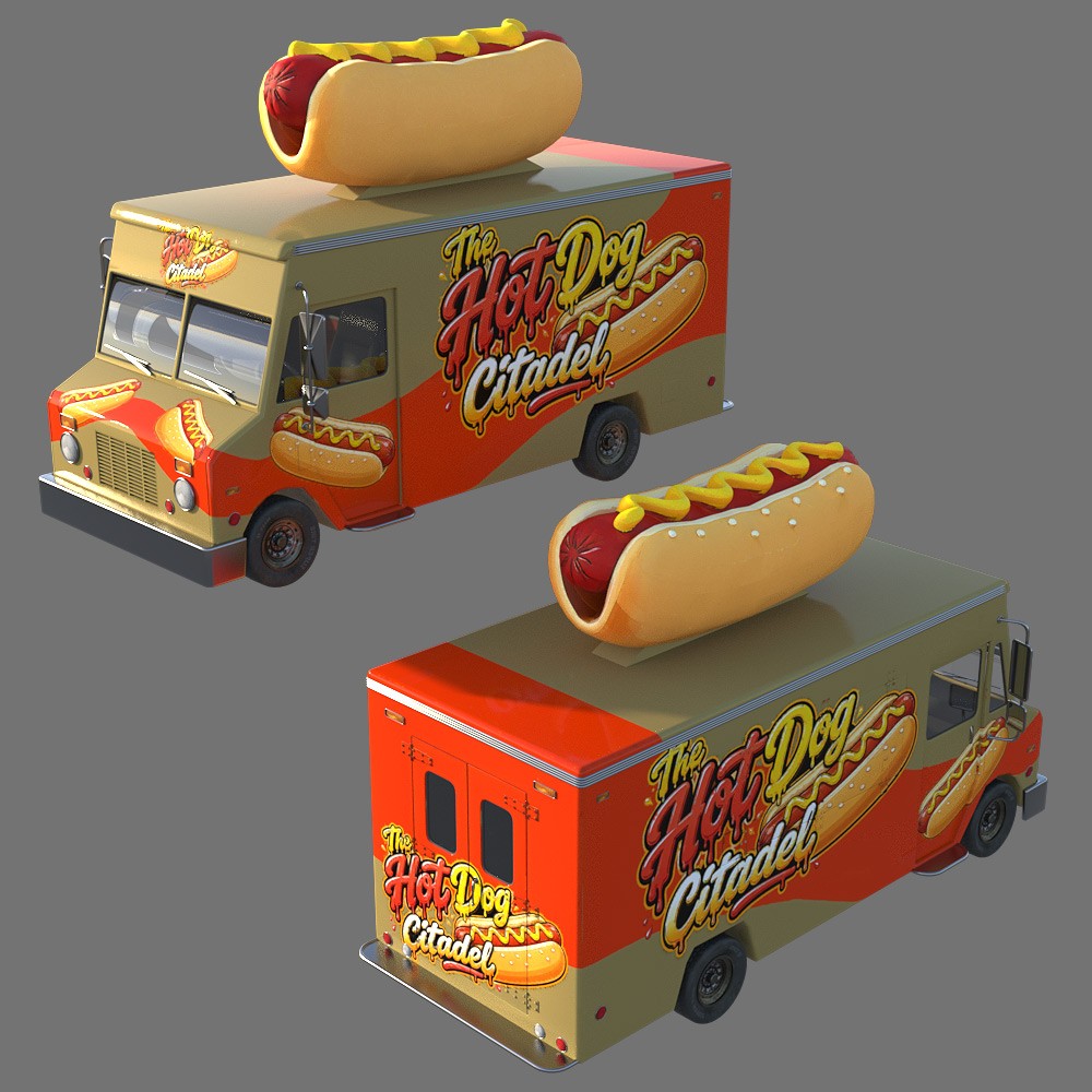 Food Truck Collection for Daz Studio by N/A