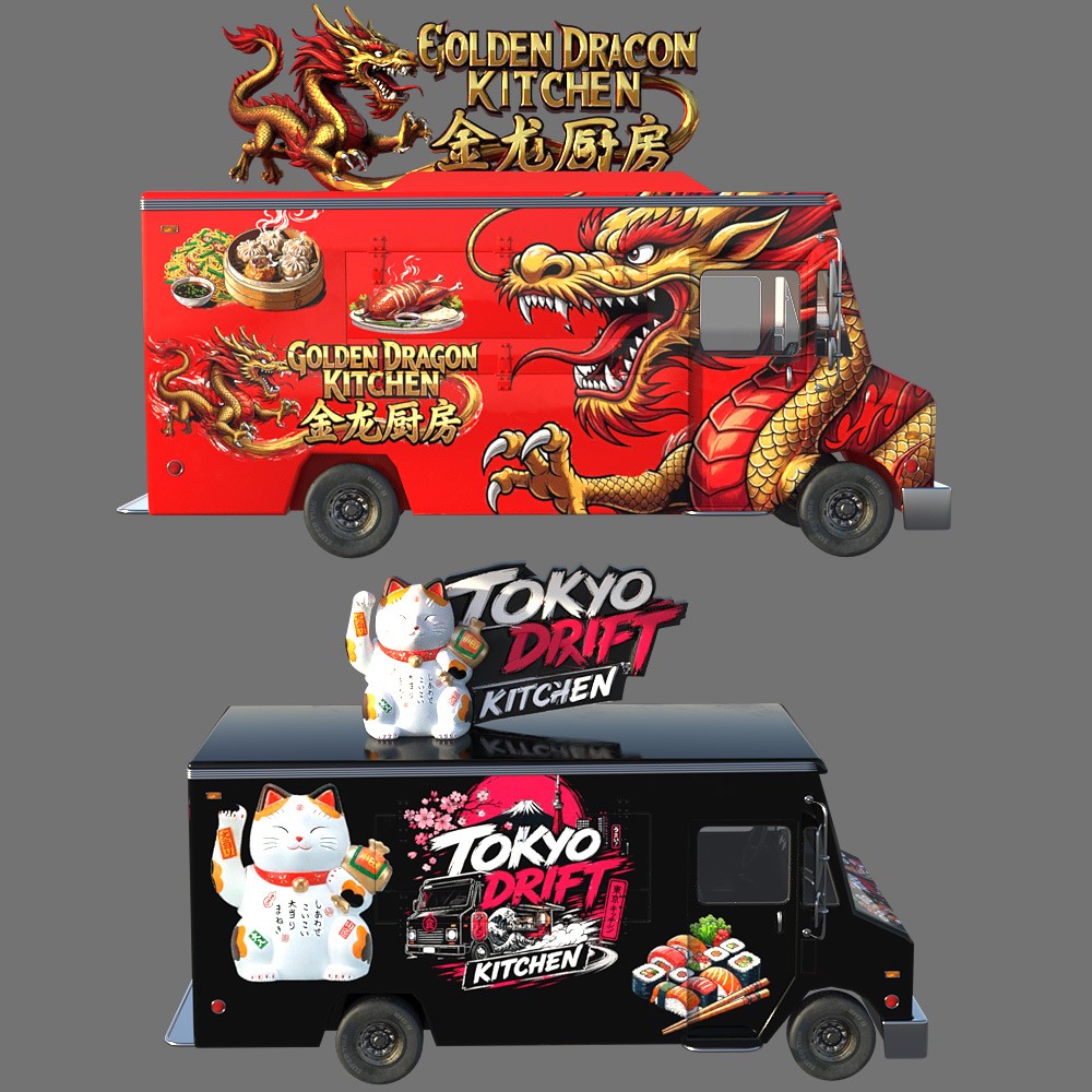 Food Truck Collection for Daz Studio by N/A